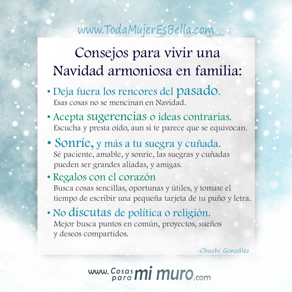 Consejos Para Vivir Una Navidad Armoniosa En Familia Cosas Para Mi Muro