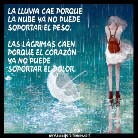 La Lluvia Y Las Lágrimas - Cosas Para Mi Muro